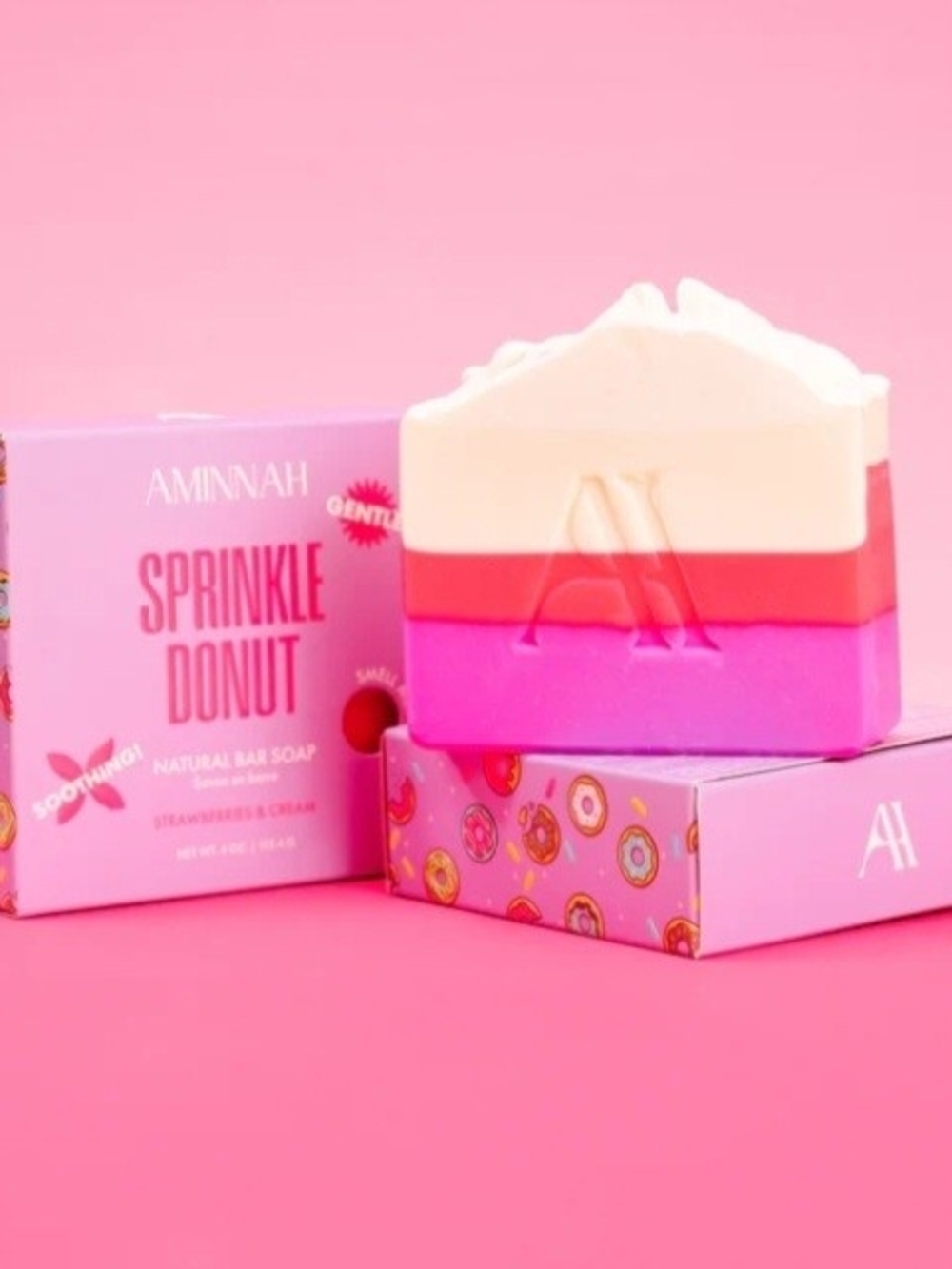 AMINNAH Sprinkle Donut Bar Soap.